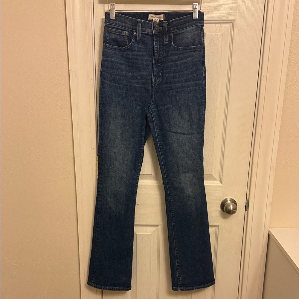 Madewell Flare Jeans in Dark Blue